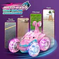 Carro R/c Unicornio Y Tiburón Para Niñas Luces Y Sonidos Color Rosa - Miniatura 4