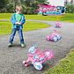 Carro R/c Unicornio Y Tiburón Para Niñas Luces Y Sonidos Color Rosa - Miniatura 5
