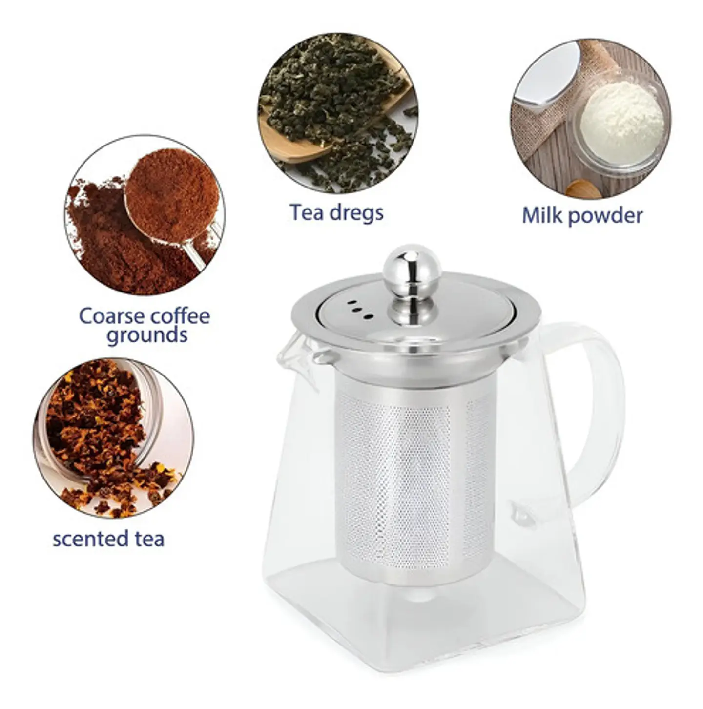Jarra Infusora Borosilicato Aromaticas Te Frutas Infusi 350m Color Wd-01 4