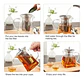 Jarra Infusora Borosilicato Aromaticas Te Frutas Infusi 350m Color Wd-01 - Miniatura 5