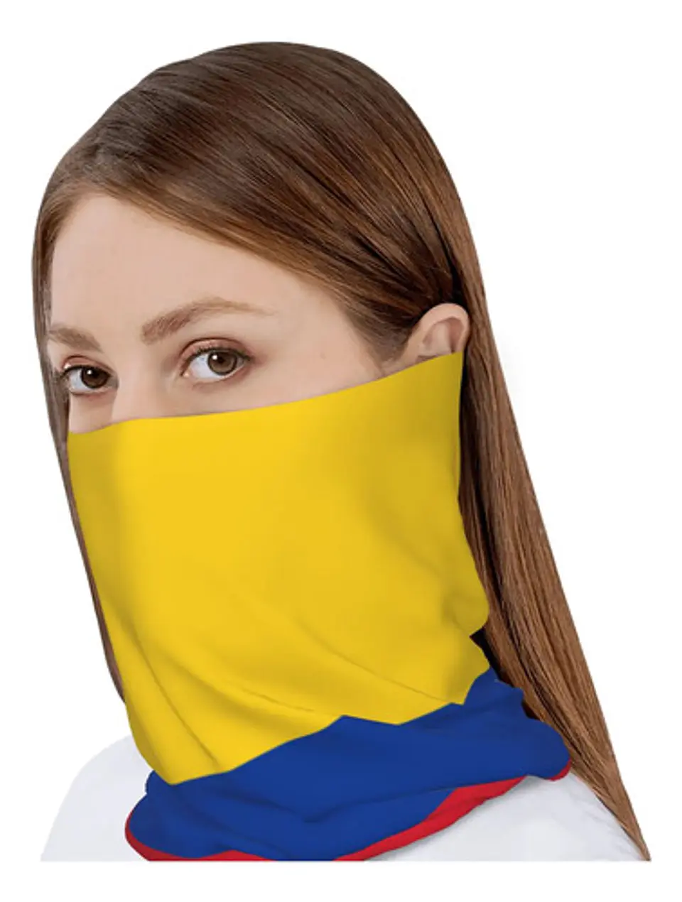 Cuello Deportivo Bandera De Colombia Moto Multifuncional Amarillo, Azul Y Rojo Bandera De Colombia Talla Única 3