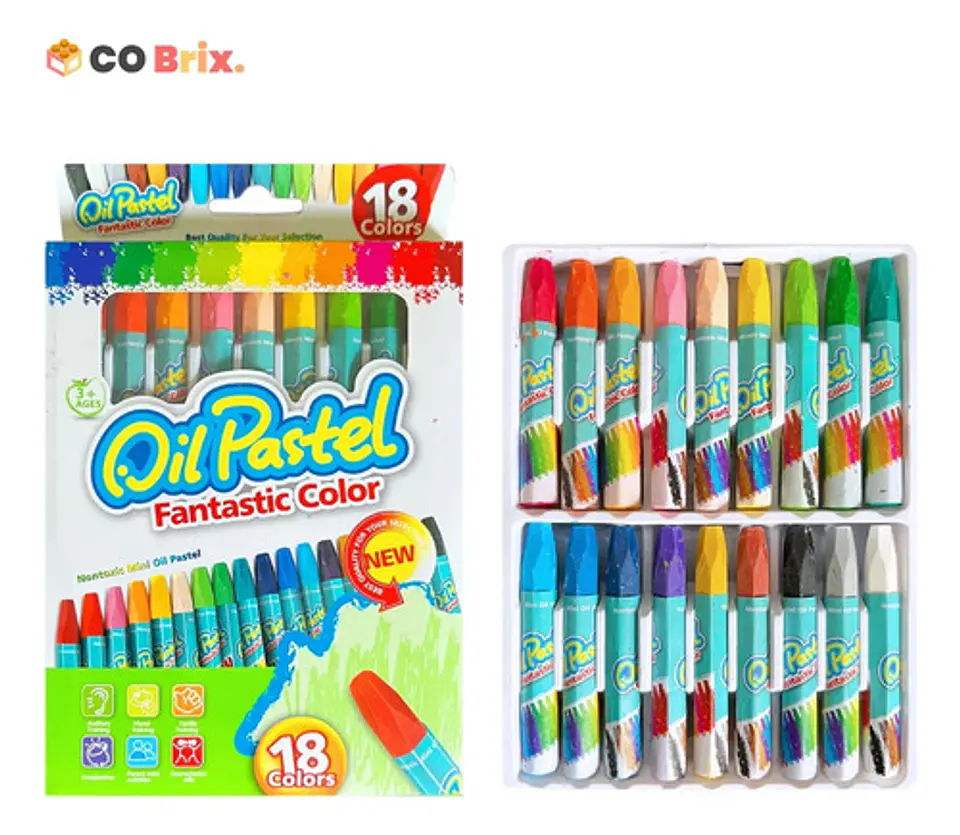 Crayones Óleo Pastel Al Óleo Oil Pastel Caja De 18 Colores 2