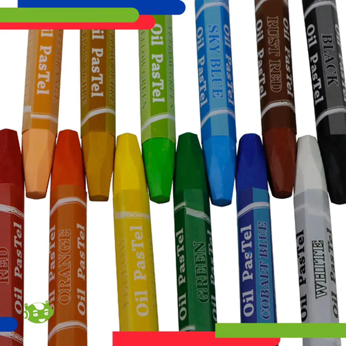 12 Piezas Crayones Pastel Al Óleo Para Dibujo Artístico Crayolas De Distintos Colores Intensos Acabado Suave Y... Multicolores 2