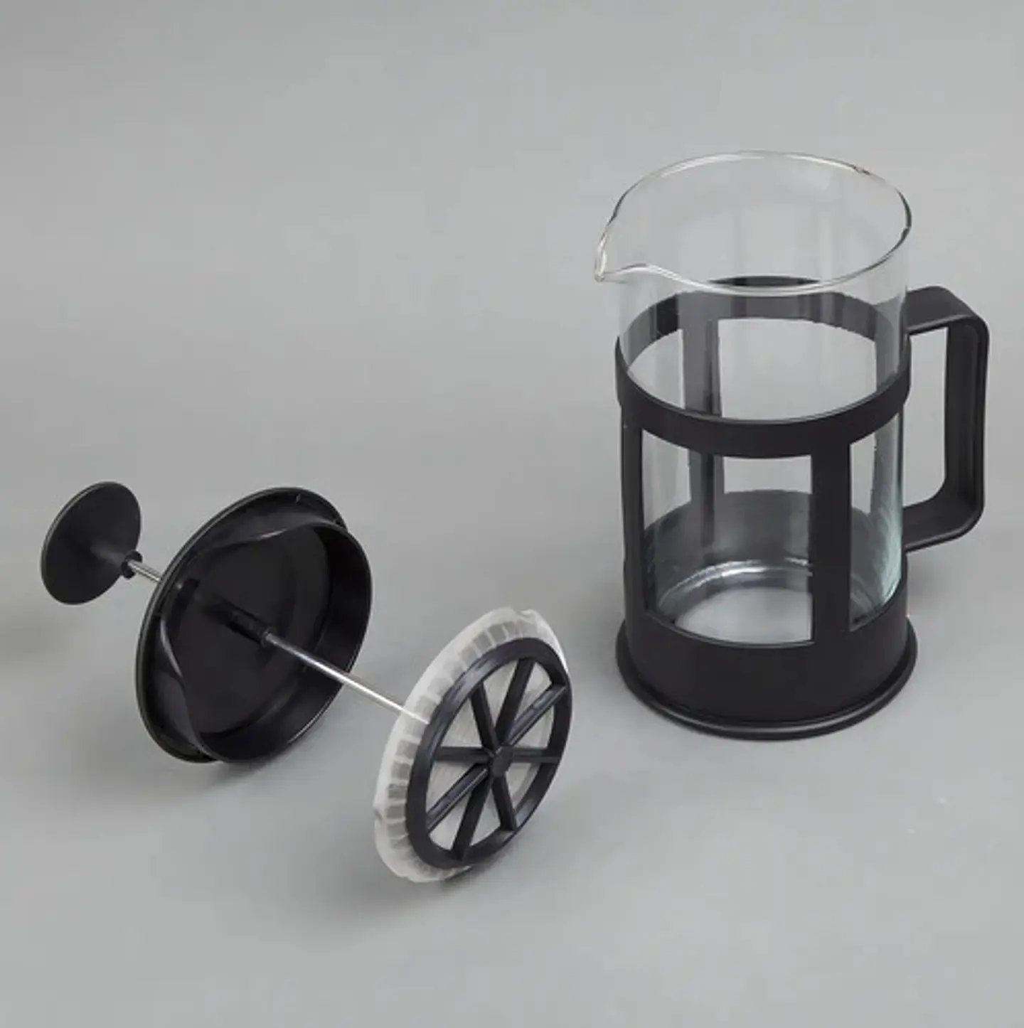 Cafetera Prensa 350ml Negra Procesador De Cafe Tea Y Coffee Color Negro 2