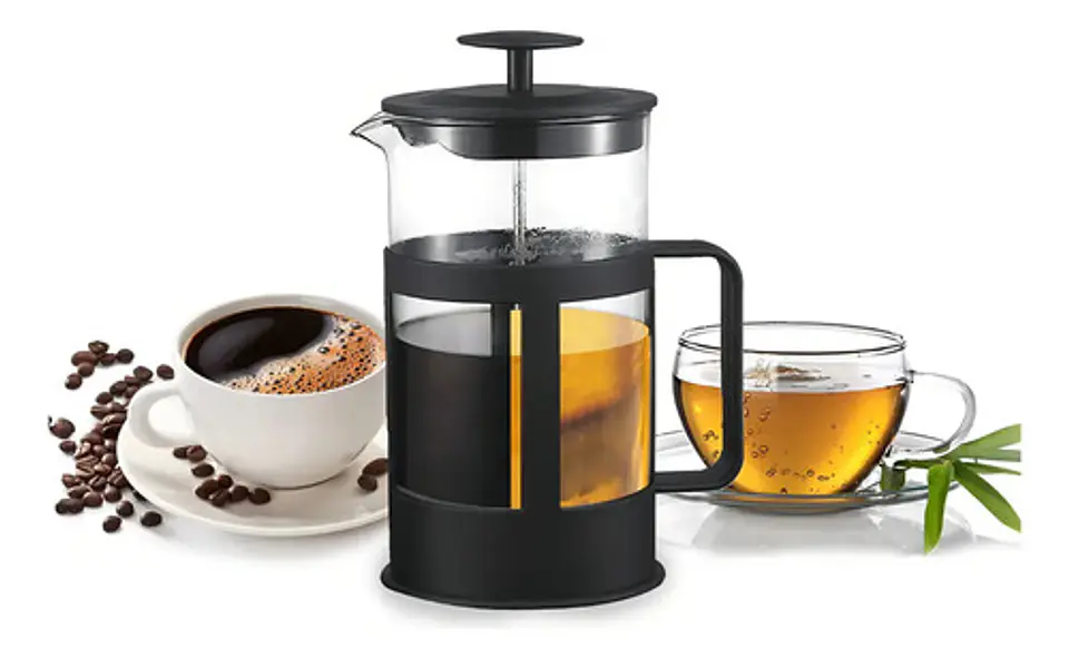 Cafetera Prensa 350ml Negra Procesador De Cafe Tea Y Coffee Color Negro 4