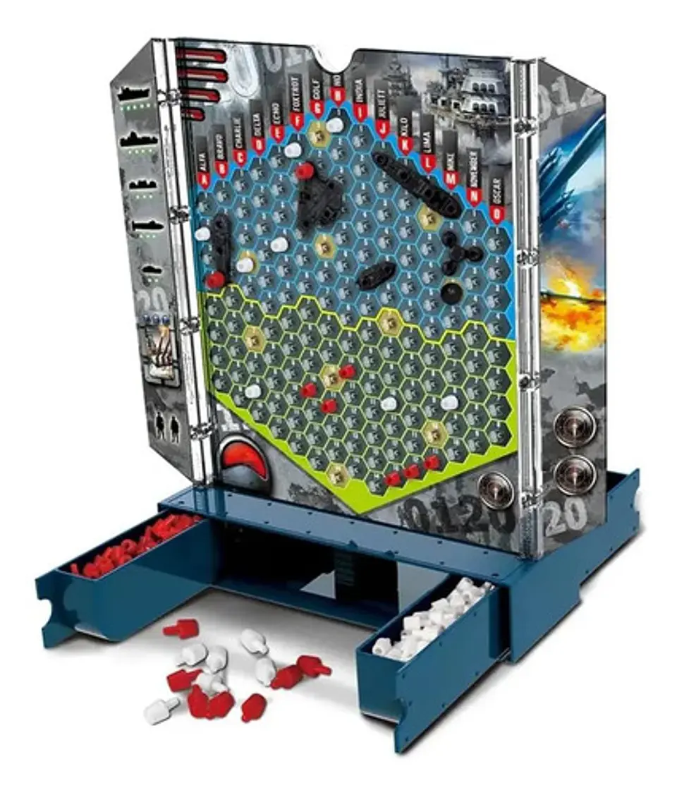 Juego De Mesa Batalla Naval Estrategia Tablero Portátil Mode 3