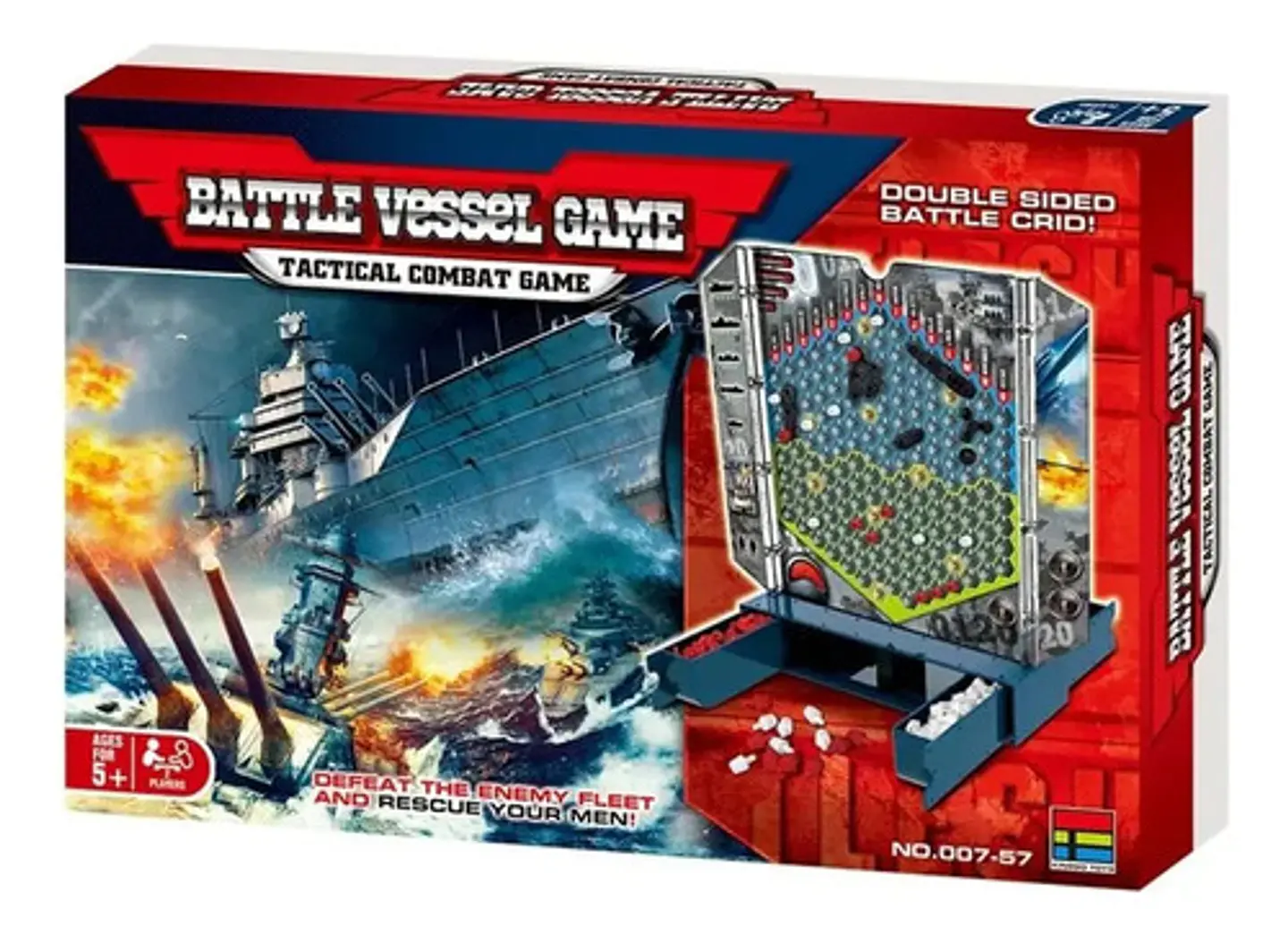 Juego De Mesa Batalla Naval Estrategia Tablero Portátil Mode 4