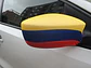 Bandera Colombia Forro 2 Espejos Retrovisor Carro Seleccion - Miniatura 1
