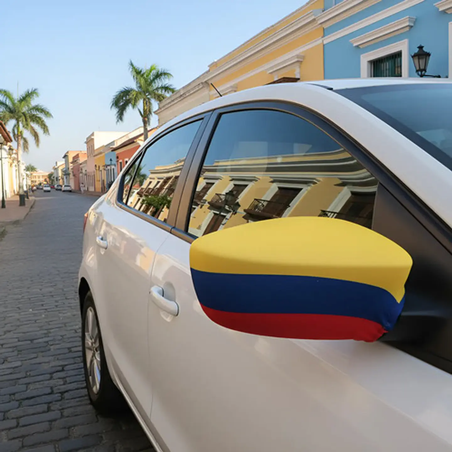 Bandera Colombia Forro 2 Espejos Retrovisor Carro Seleccion 2