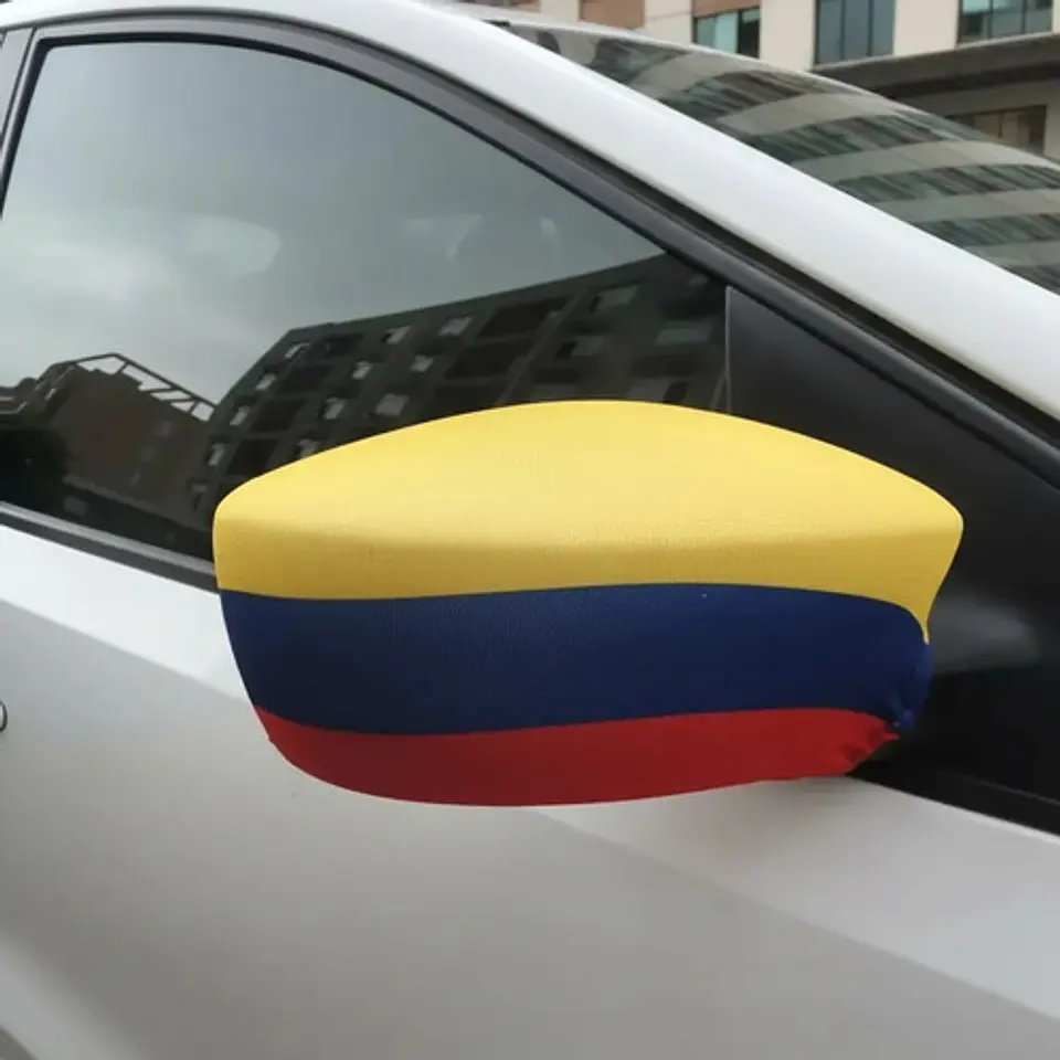 Bandera Colombia Forro 2 Espejos Retrovisor Carro Seleccion 5
