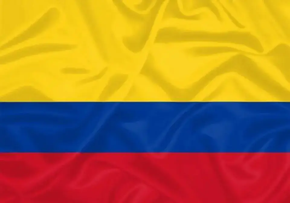 Bandera Colombiana De 150cm X 90cm Doble Cara Mundial Futbol 1