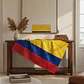 Bandera Colombiana De 150cm X 90cm Doble Cara Mundial Futbol - Miniatura 4