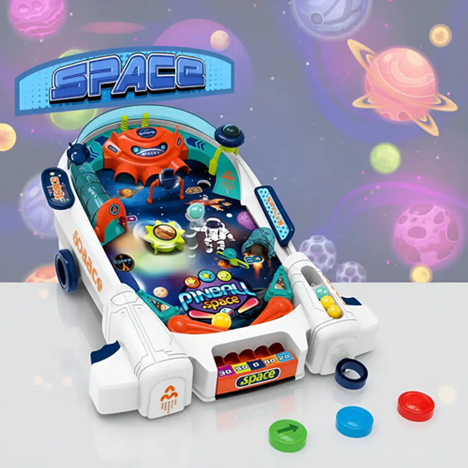 Juego Mini Pinball Espacial De Mesa 2