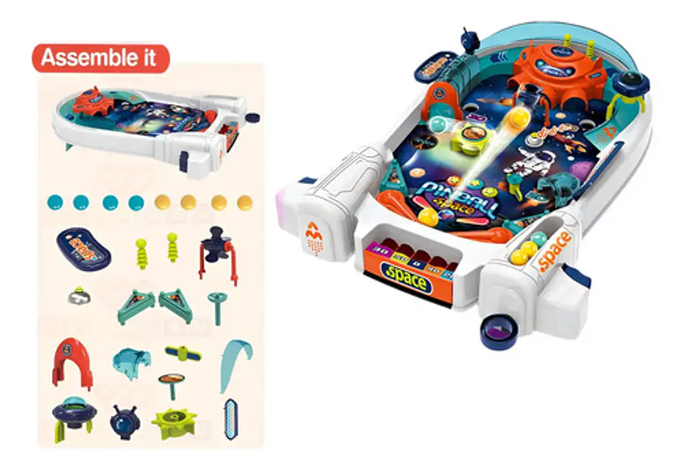 Juego Mini Pinball Espacial De Mesa 3