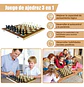 Three One Wood Chess Tablero Magnetism Plegable 39*39 cm - Miniatura 8