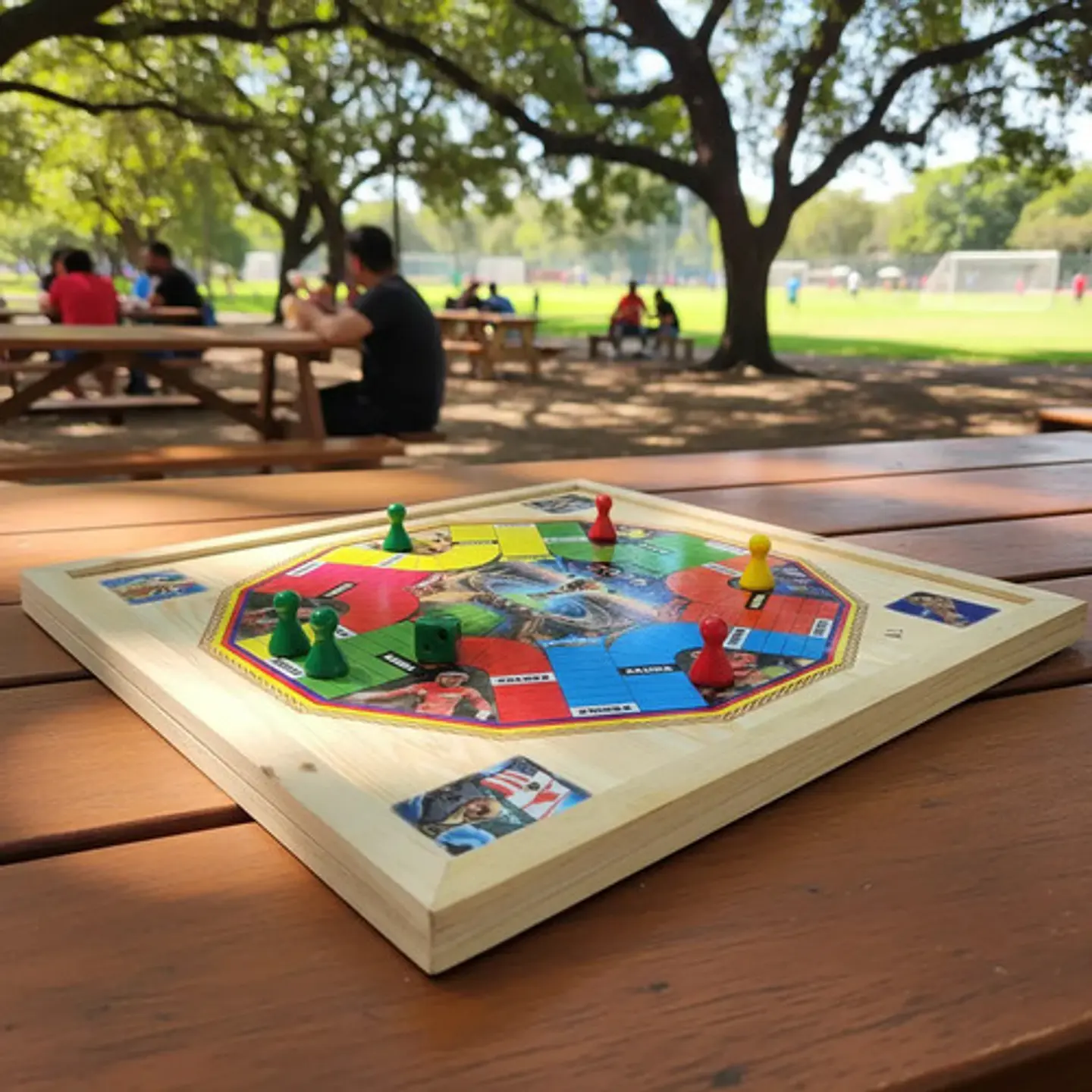 Juego Parqués Imantado Doble Cara 4 Y 6 Puestos Mundial Futb 2