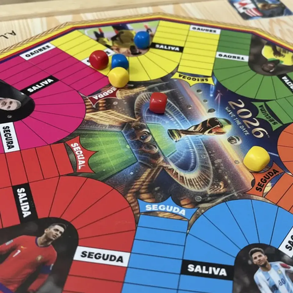 Juego Parqués Imantado Doble Cara 4 Y 6 Puestos Mundial Futb 4