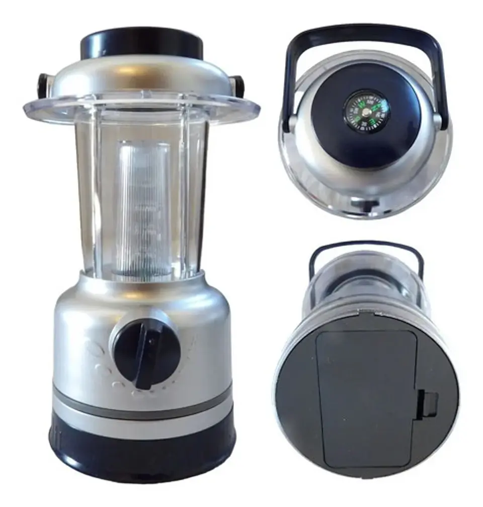 Linterna Lampara Led Brújula Luz  Camping Campamento 8333 4