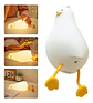 Lampara Silicona Pato Acostado Dormitorio Luz Nocturna Led - Miniatura 2