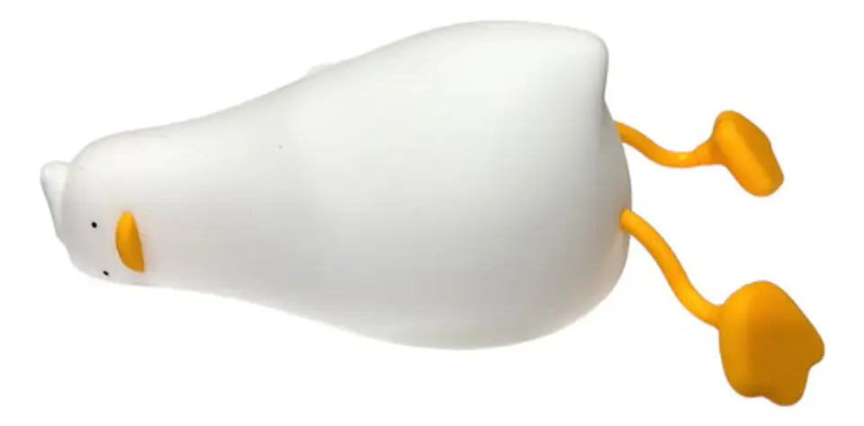 Lampara Silicona Pato Acostado Dormitorio Luz Nocturna Led 7