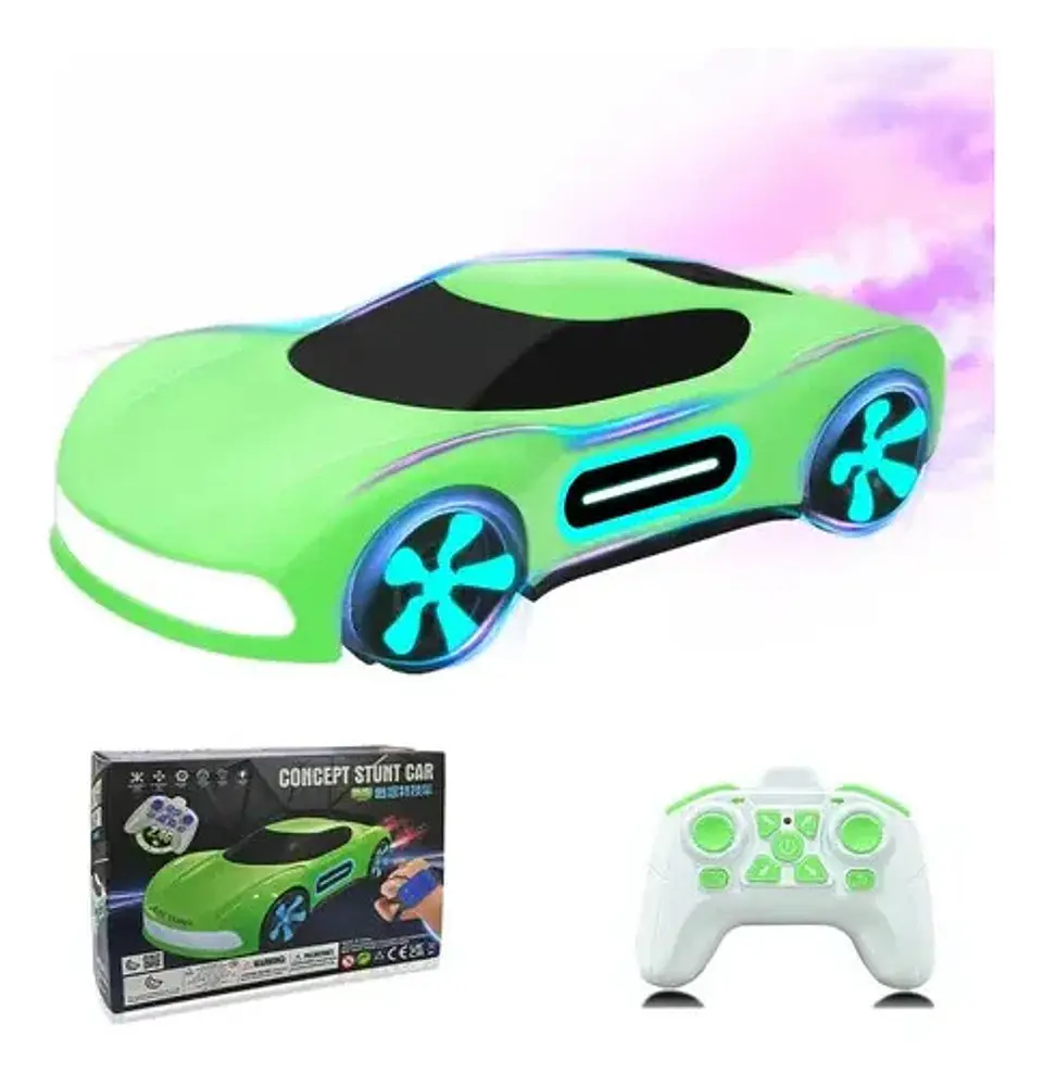 Carro A Control Remoto Stunt Acrobacias Con Luces Juguete 2