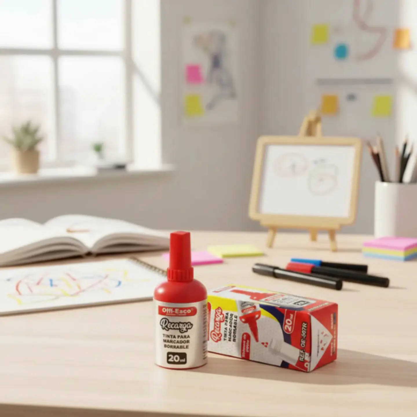 Tinta Marcador Borrable Offi-esco Oe-507r X Unidad 1