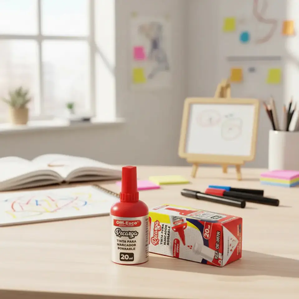Tinta Marcador Borrable Offi-esco Oe-507r X Unidad 1