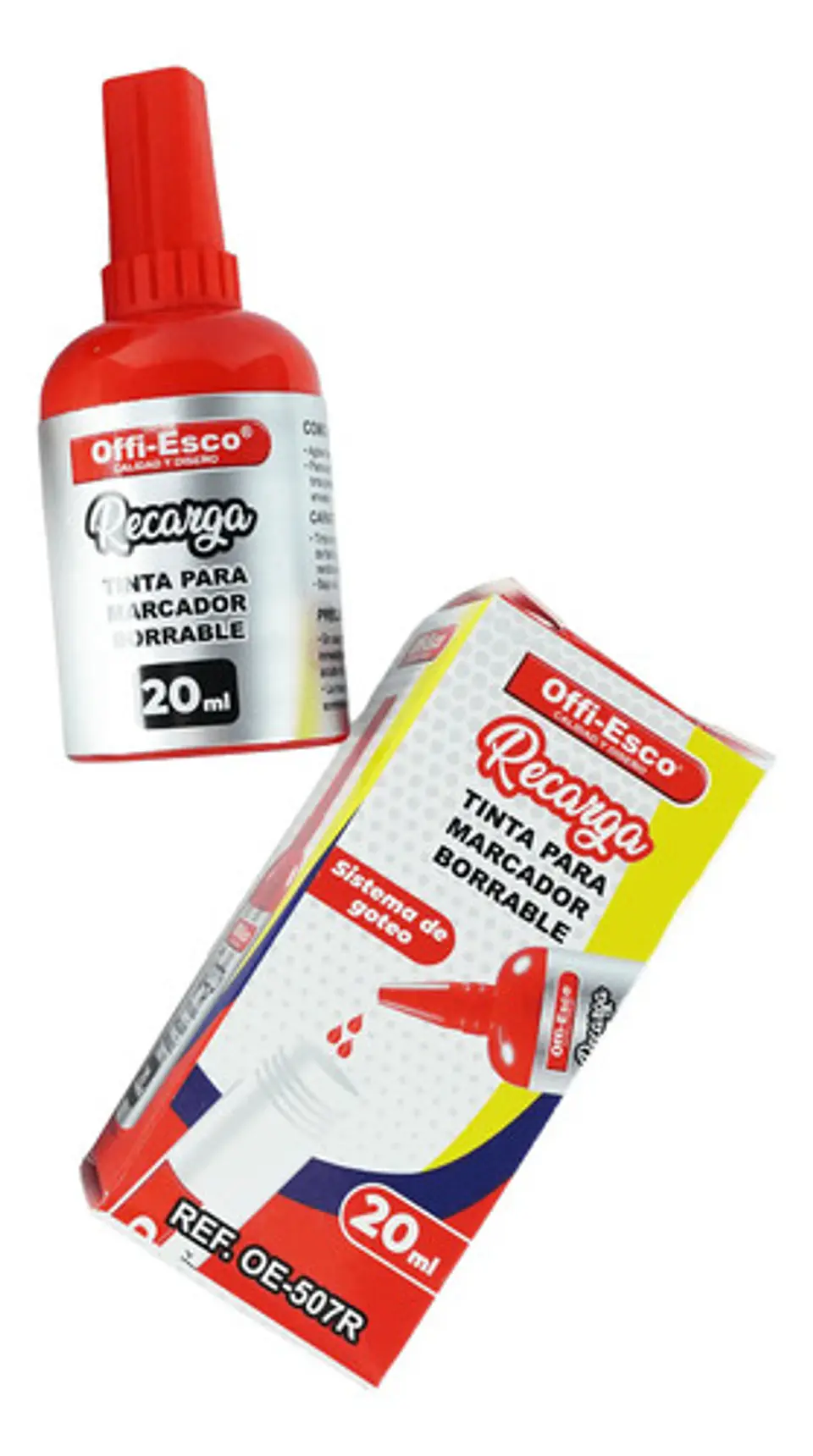 Tinta Marcador Borrable Offi-esco Oe-507r X Unidad 2