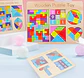 Rompecabezas 5 En 1  En Madera Juguete Cognitivo Y Educativo - Miniatura 3