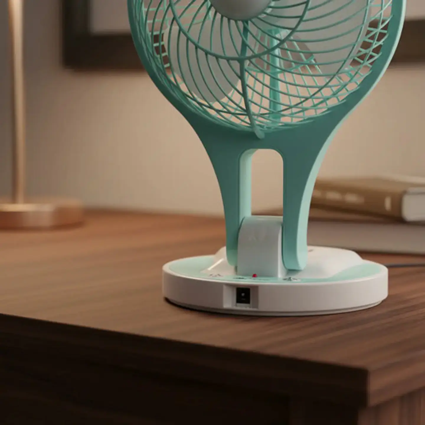 Mini Ventilador Mini Fan Con Lampara Jr-5580 7