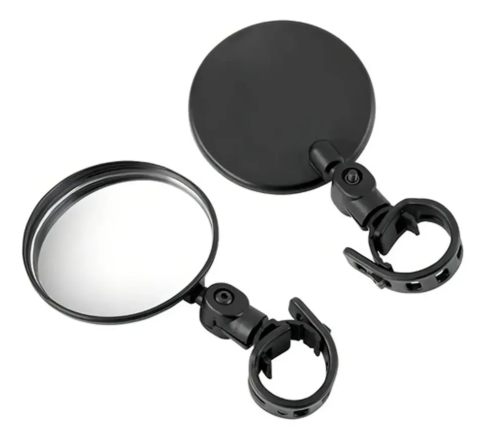 Kit De 2 Espejos Retrovisores Para Bicicleta, Manillar Giratorio 360 Grados, Patinete Negro 9