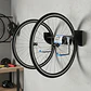 Anclaje Porta Bicicletas X2 Pared Soporte Cicla Color Negro - Miniatura 3