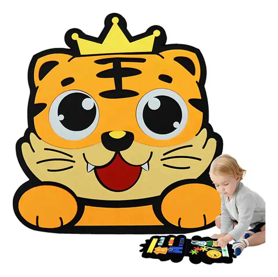 Maletin Tablero Didactico Multisensorial Montessori Niños 4