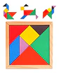 Tangram De Madera Didactico Juguete De Madera 14x14cm - Miniatura 2