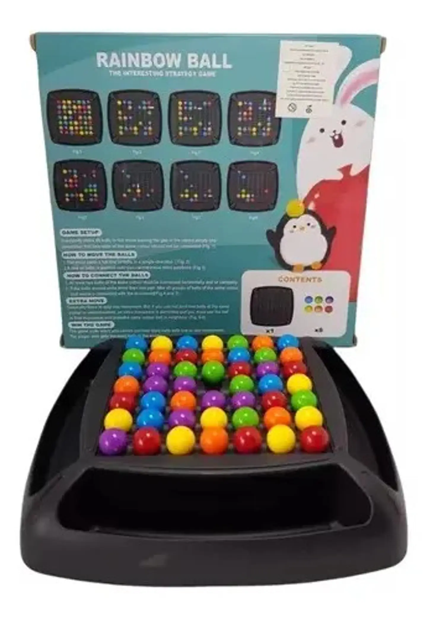 Juego Mesa Triqui Match Combinar Estrategia Bolines Tablero 2