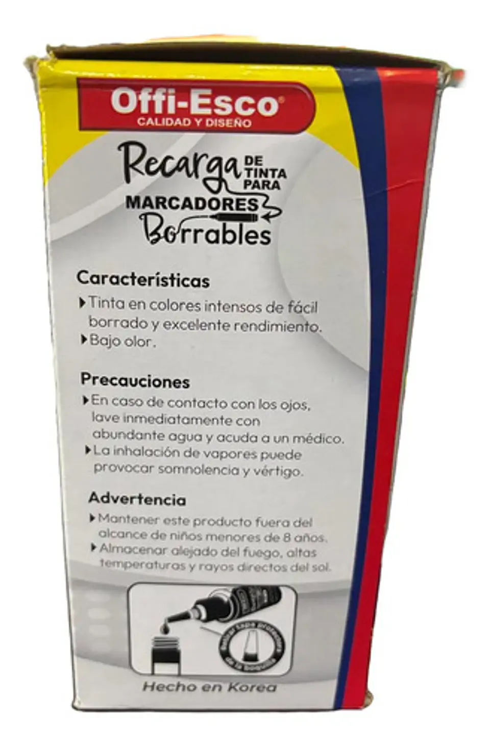 Recarga 100ml Para Marcador Borrable Offi-esco 4