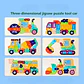 Rompecabezas Madera Infantil  Didactico Medios De Transporte - Miniatura 12
