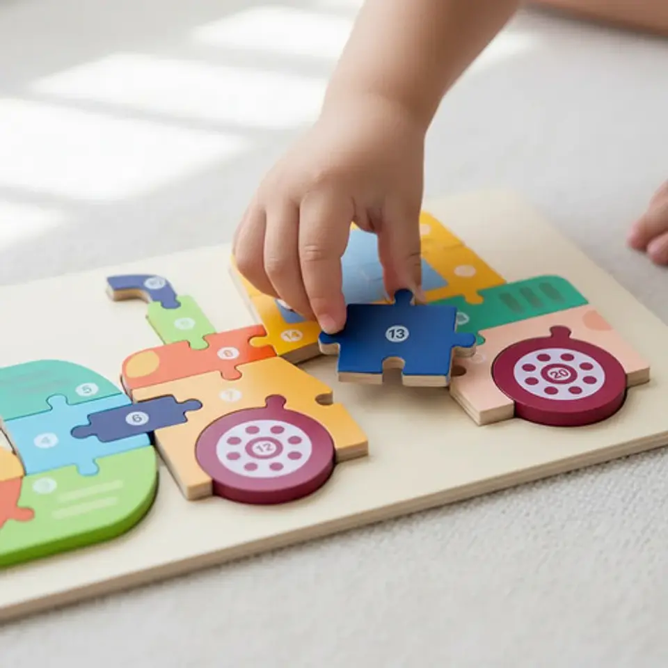 Rompecabezas Madera Infantil  Didactico Medios De Transporte 14