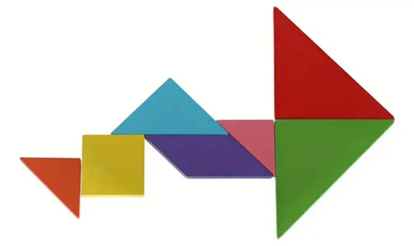 Juego Tangram Didáctico De Plastico Duradero Cy-1208 Tablero 2