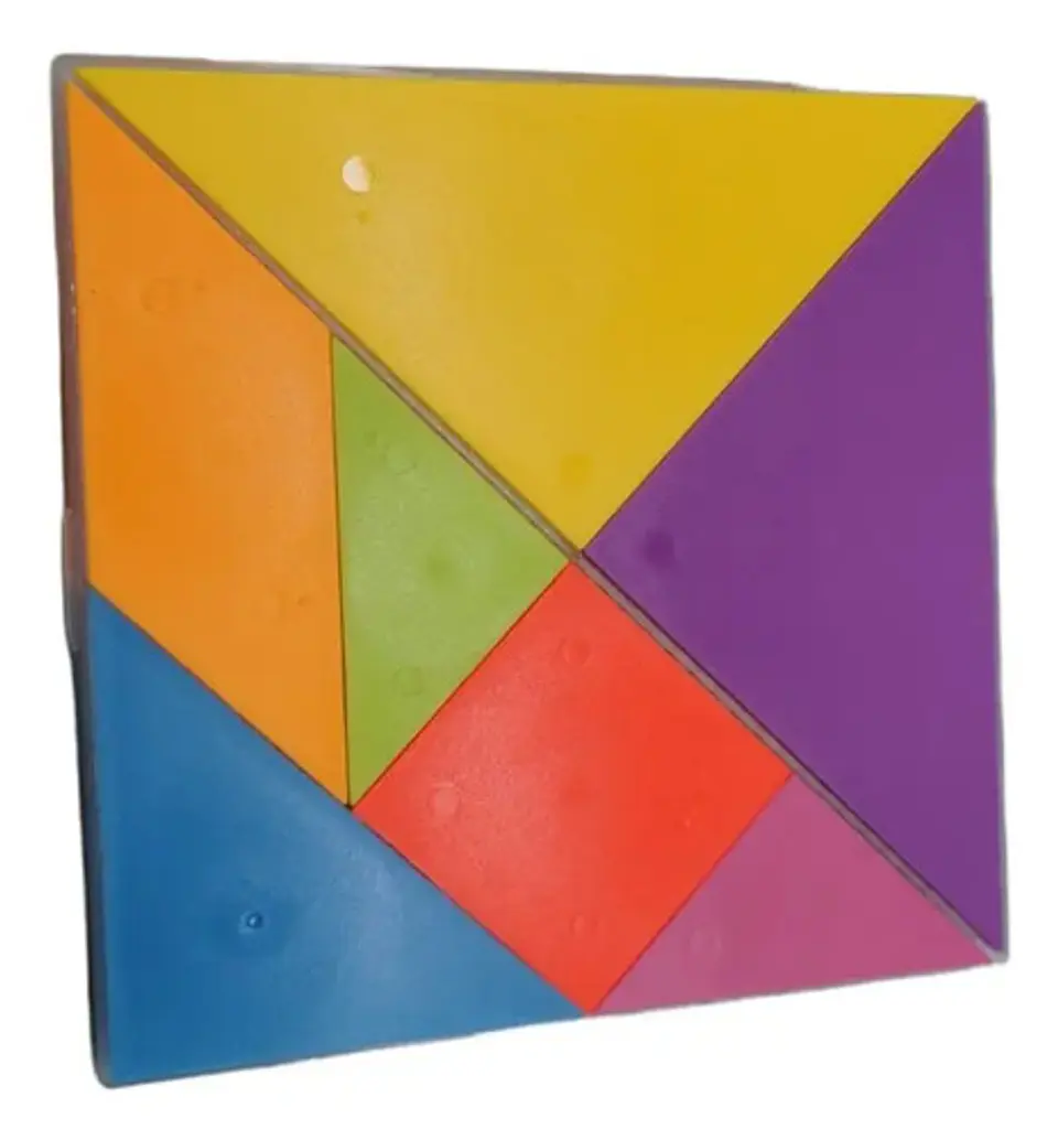 Juego Tangram Didáctico De Plastico Duradero Cy-1208 Tablero 4