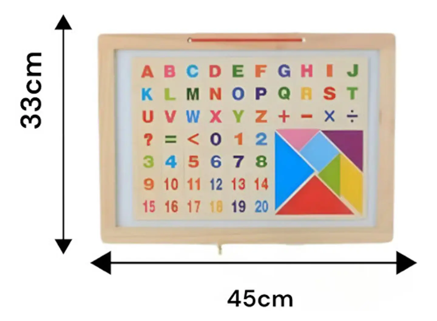 Tablero Infantil Magnético 3 En 1 Con Accesorios Pizarra 3