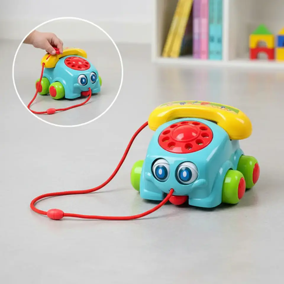 Teléfono Didáctico De Arrastre Para Bebés Y Niños 1
