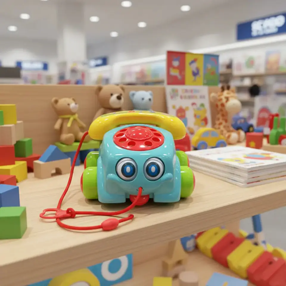 Teléfono Didáctico De Arrastre Para Bebés Y Niños 5