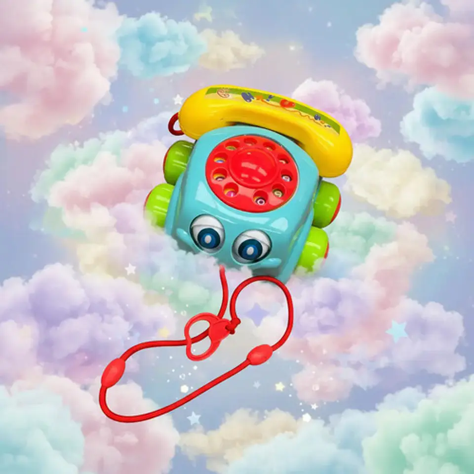 Teléfono Didáctico De Arrastre Para Bebés Y Niños 6