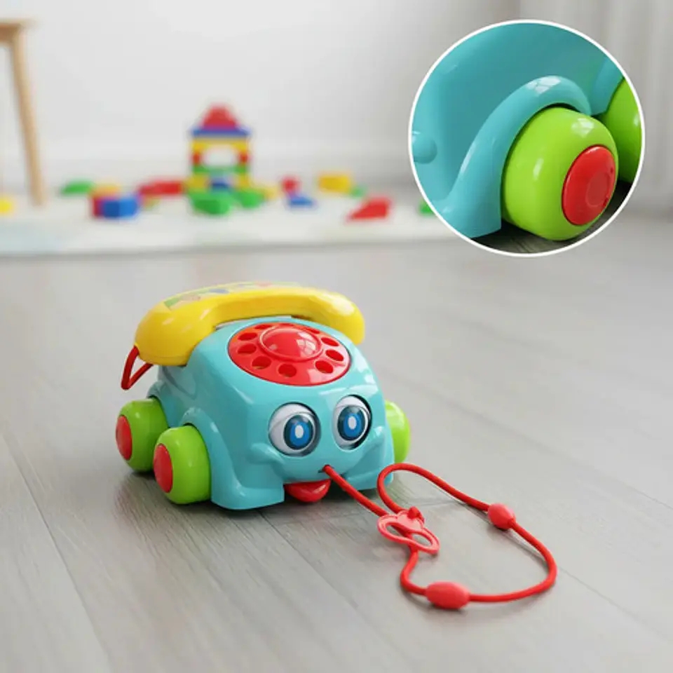 Teléfono Didáctico De Arrastre Para Bebés Y Niños 8
