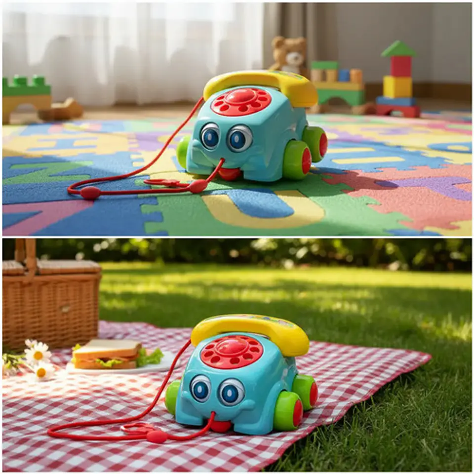 Teléfono Didáctico De Arrastre Para Bebés Y Niños 9