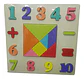 Didáctico De Madera Infantil Rompecabezas Tangram Numeros  - Miniatura 4