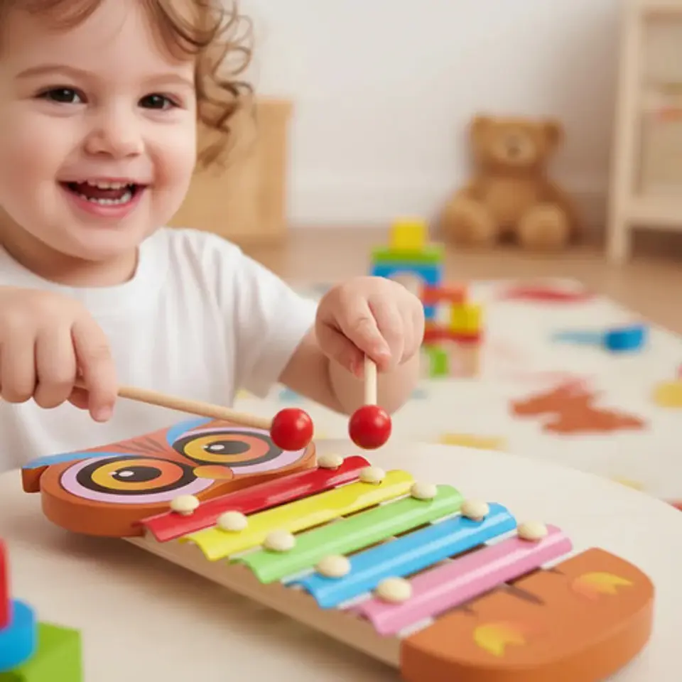 Xilofono Infantil Madera Juguete Educativo Juguete 5 Notas 5