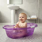 Bañera Tina Plástica Para Bebé Traslucida Agarres Laterales - Miniatura 2