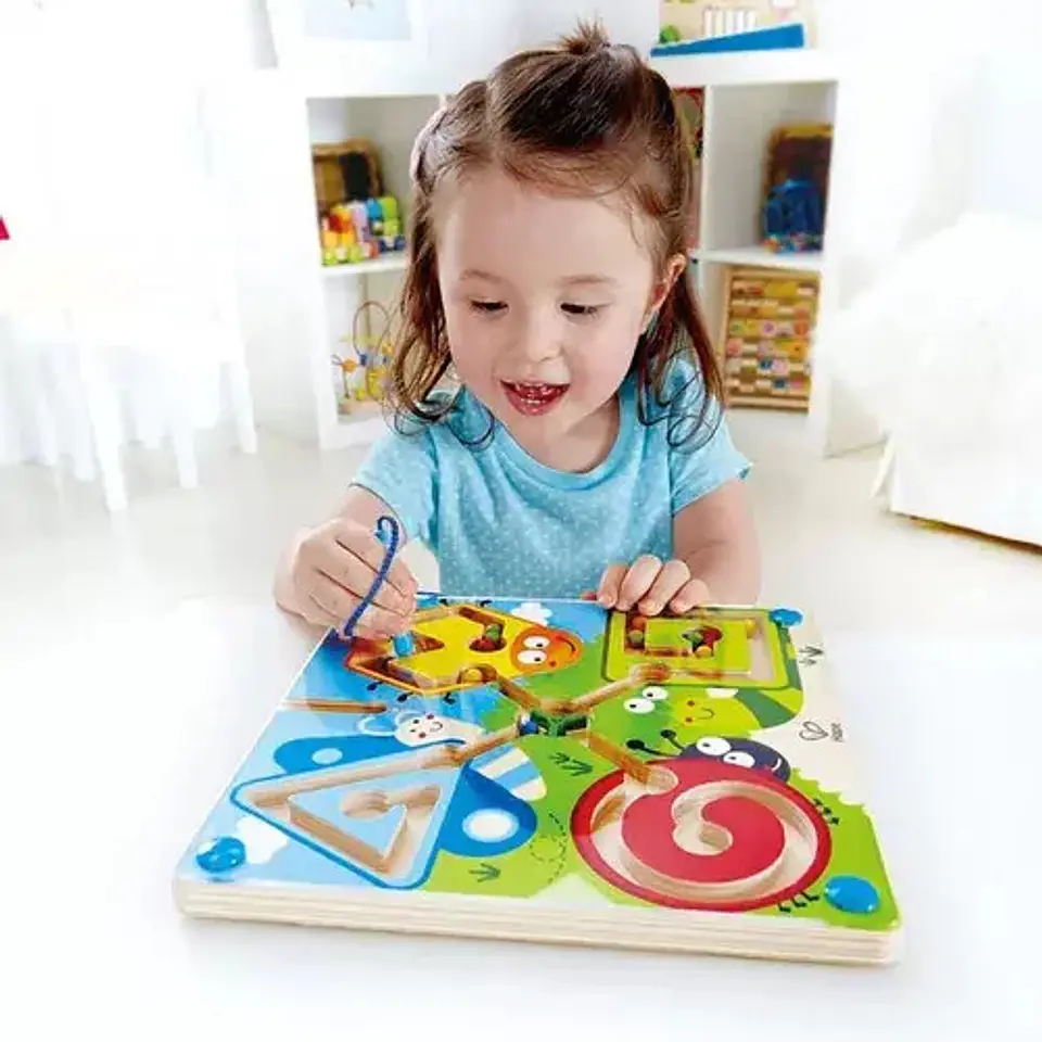Juego Laberinto Magnetico Didactico De Madera 3